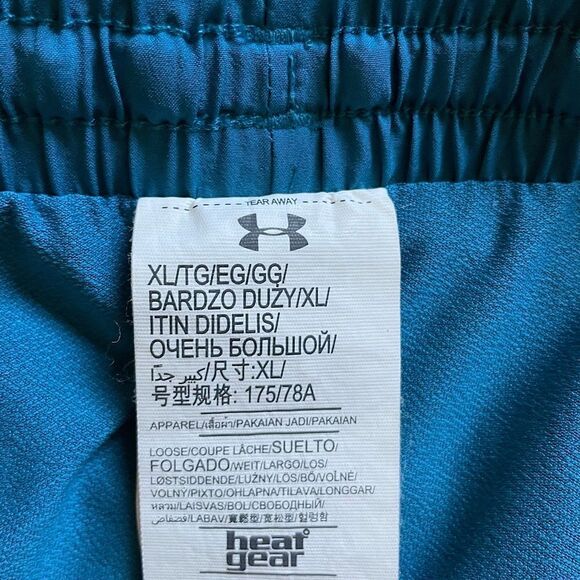 Under Armour, Teal, Lightweight Active Shorts, w/ Built-In Mesh Lining. Size XL. - Picture 5 of 10